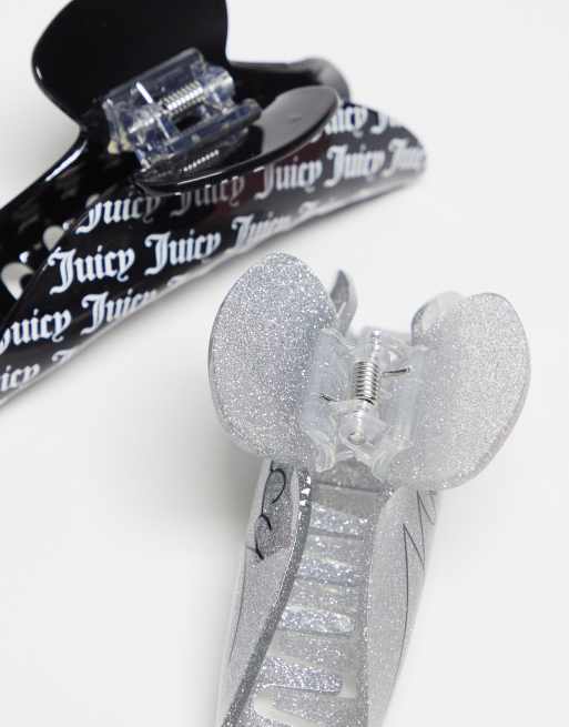 Juicy Couture 3 pack diamante hair claw clip in multi, 4 of 4