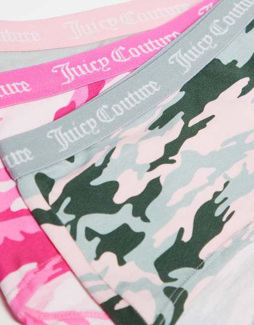 Juicy Couture – 3er-Pack Shorts-Slips in verschiedenen Farben und Mustern, 2 von 3