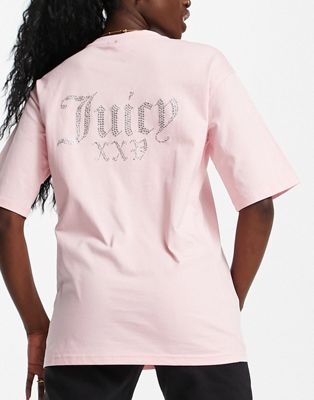 Juicy Couture anniversary numeral t-shirt pink