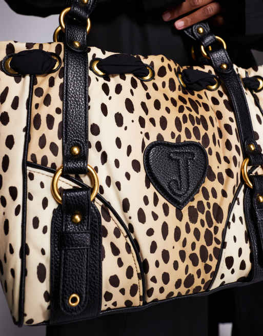Juicy Couture – Beige, gepardmönstrad väska i millenniestil, 2 av 4