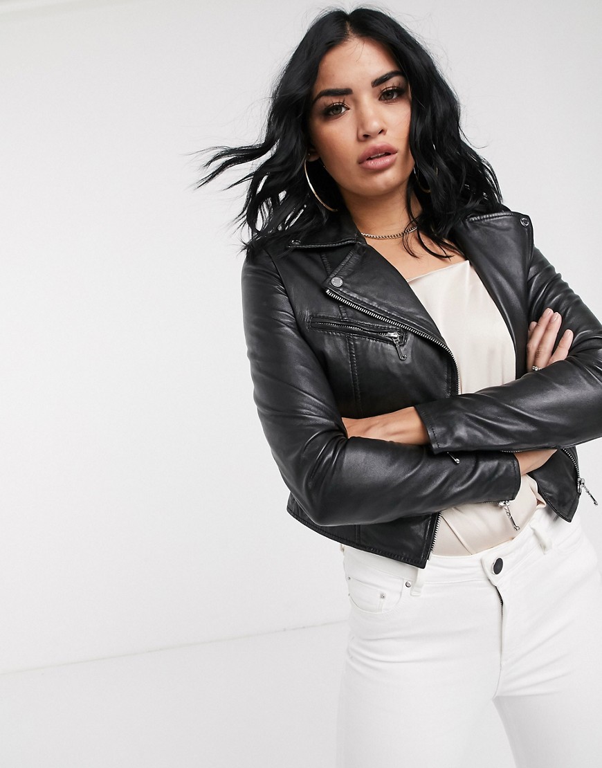 Juicy Couture Bella leather jacket-Black