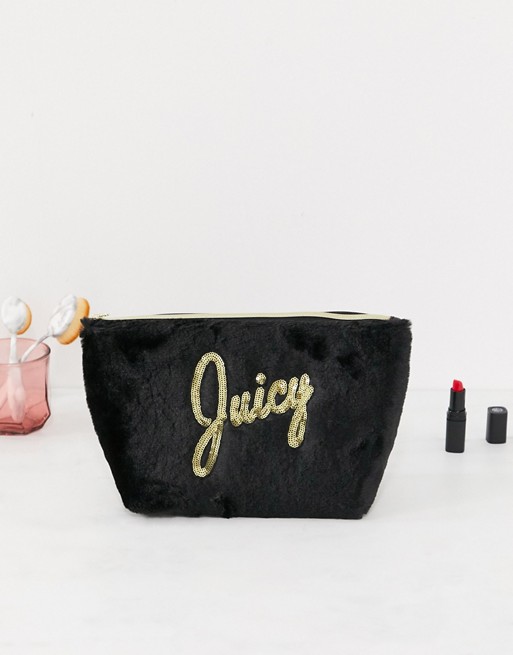Juicy Couture black cosmetic bag