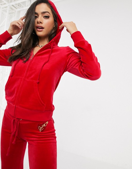 Juicy Couture Black Label Heart Robertson Jacket in red