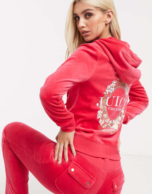 Juicy couture - Black label juicy cameo - Velours set in roze, 3 van 3
