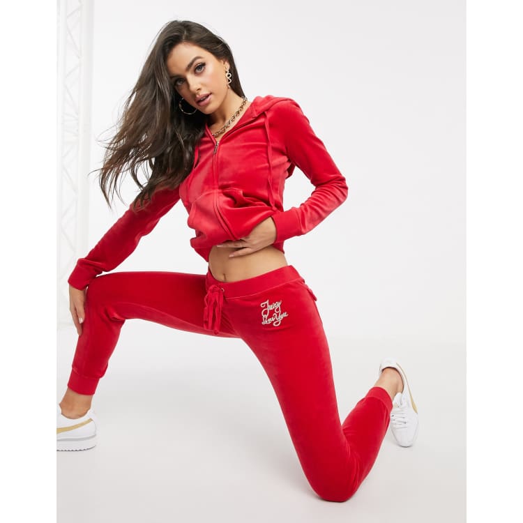 Red juicy best sale couture pants