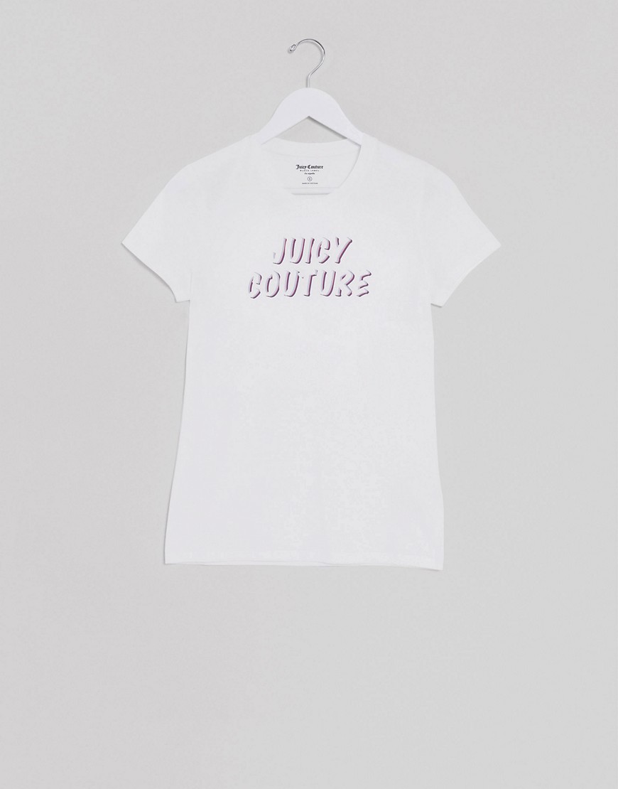 Juicy Couture – Black Label Juicy Shadow – Vit t-shirt
