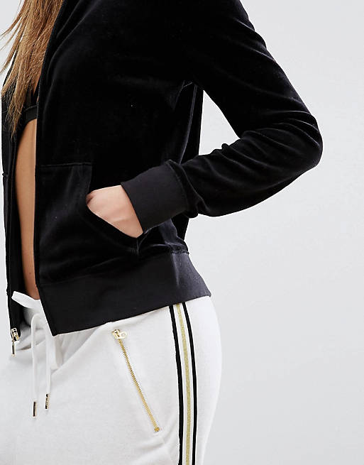Juicy Couture Black Label Trk Velour Fairfax Jacket | ASOS