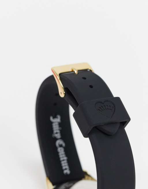 Juicy Couture Black Watch with Crown Logo Detail