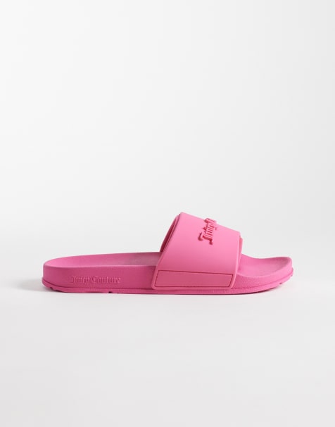 Juicy Couture - Breanna - Claquettes à logo estampé - Rose vif - view 1