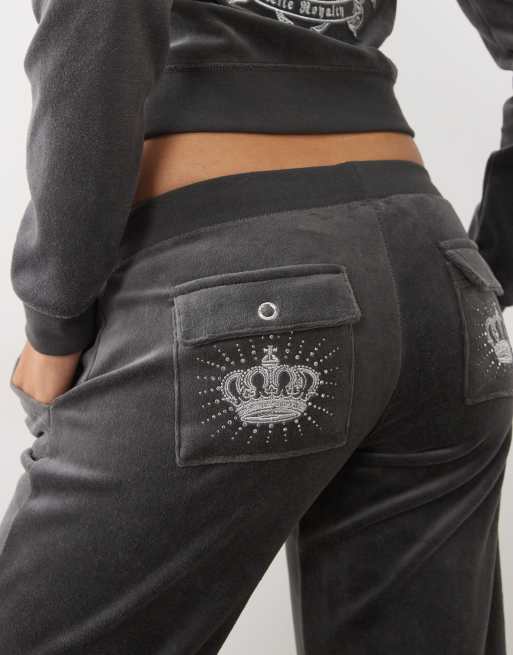 Juicy Couture Caisa logo rebelle taille ultra basse jogger noir, 2 de 5