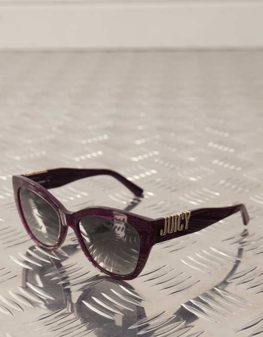 Juicy Couture – Cat-Eye-Sonnenbrille in Pflaume, 2 von 3