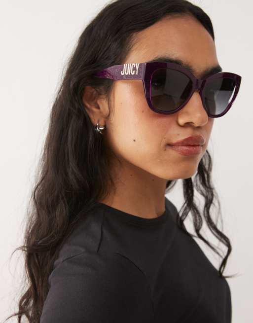 Juicy Couture – Cat-Eye-Sonnenbrille in Pflaume, 3 von 3