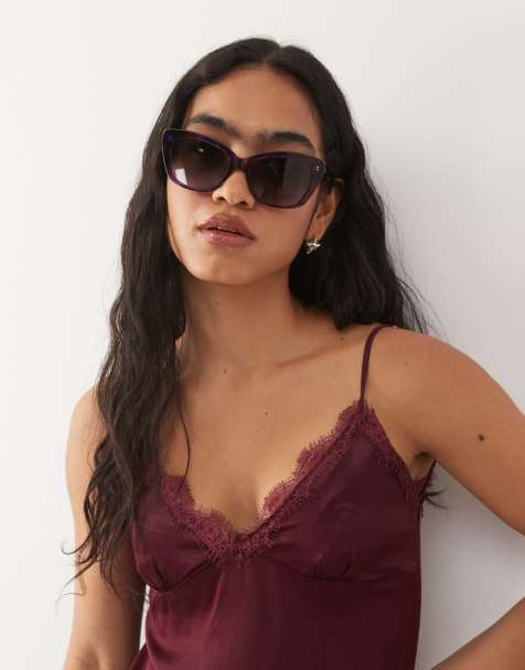 Juicy Couture  cat eye sunglasses in lilac havana - view 1