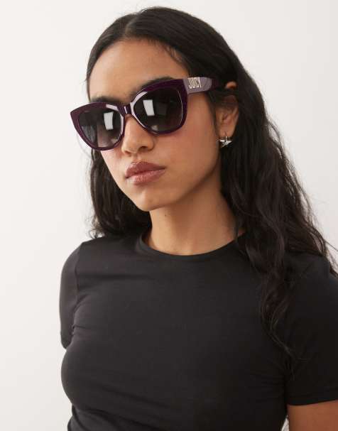 Juicy Couture cat eye sunglasses in plum - view 1