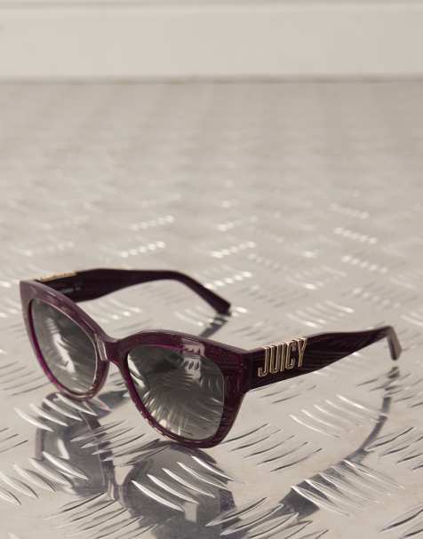 Juicy Couture cat eye sunglasses in plum | ASOS display picture 2