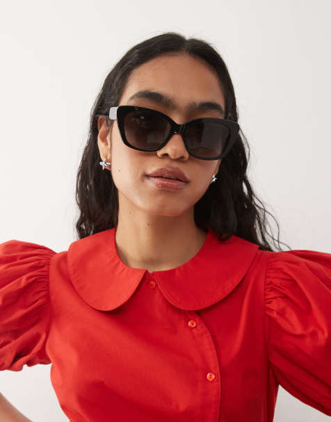 Juicy Couture - Cat-eye zonnebril in zwart - view 1