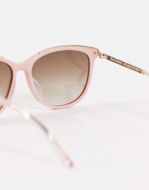 Juicy Couture classic sunglasses in blush pink JU 615/S | ASOS display picture 2