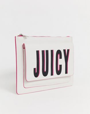 Juicy Couture - Clutch met logo-Wit