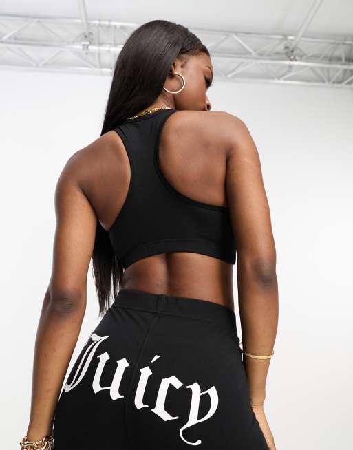 Juicy Couture co-ord active sports bra in black