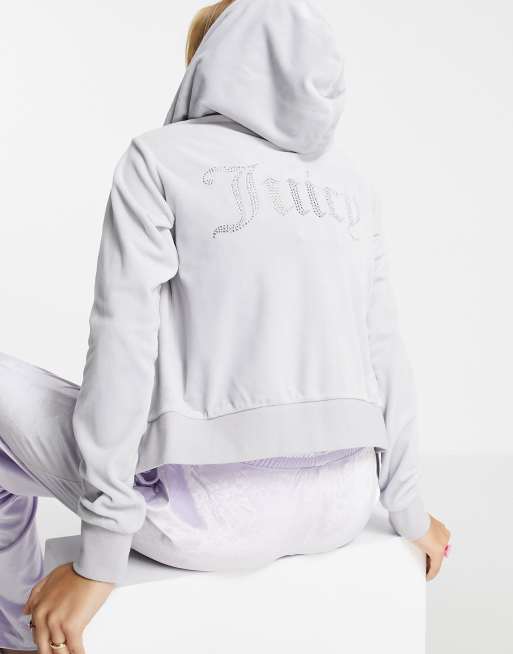 Grey juicy shop couture hoodie