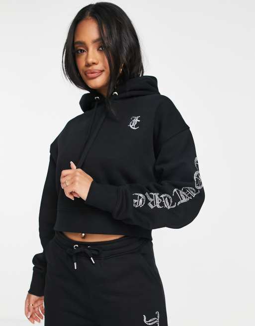 Cropped juicy store hoodie