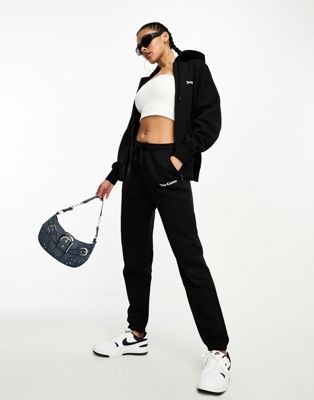 Juicy Couture co-ord fleece cuffed joggers in black