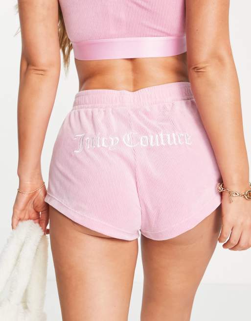 Light pink velvet clearance shorts