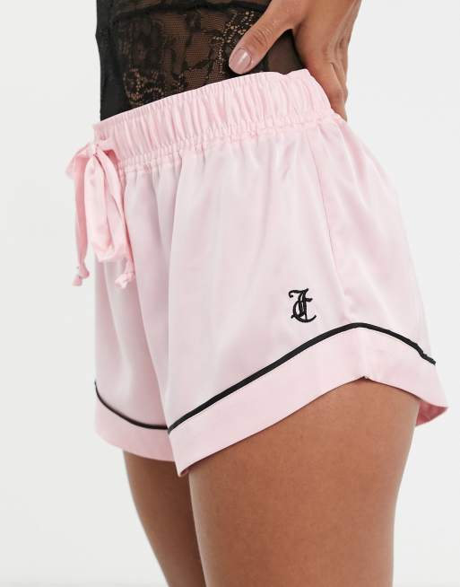 Juicy Couture satin pajama set in pink ASOS