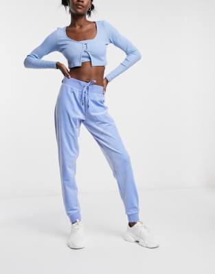 sky blue sweats