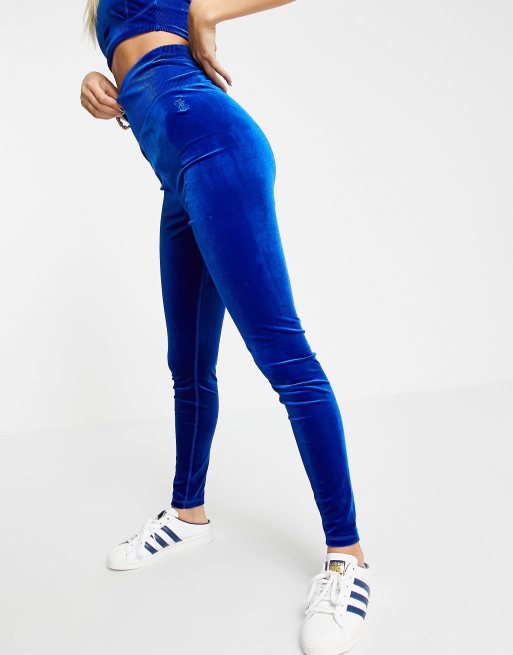 Juicy Couture co-ord velour high waist leggings with logo back in