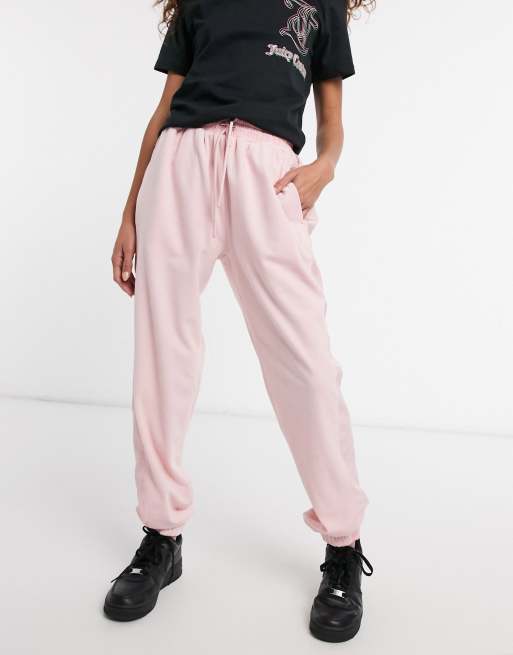 Pink best sale velour joggers