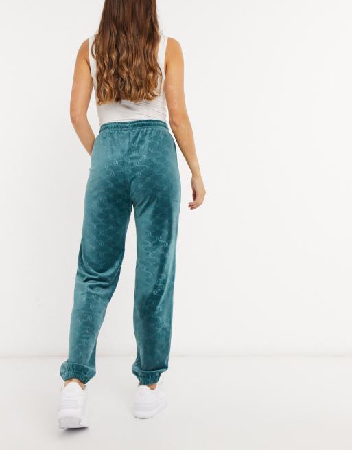 Juicy Couture co ord velour tracksuit bottoms with all over