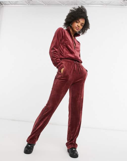 Juicy Couture co-ord velour tracksuit bottoms with diamante details