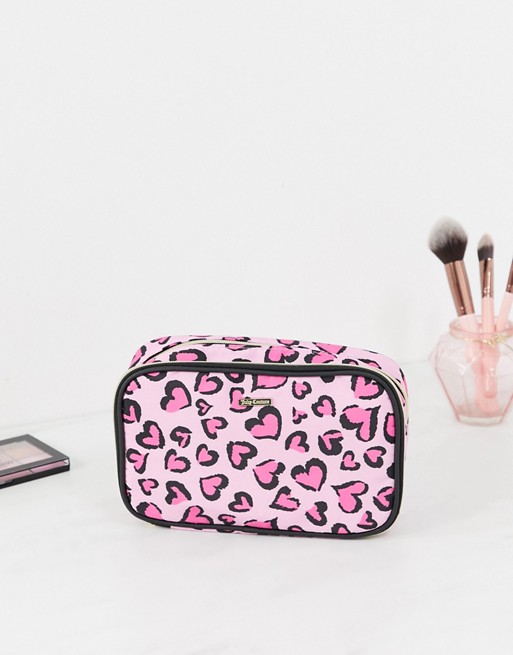 Juicy Couture cosmetic bag in leopard print