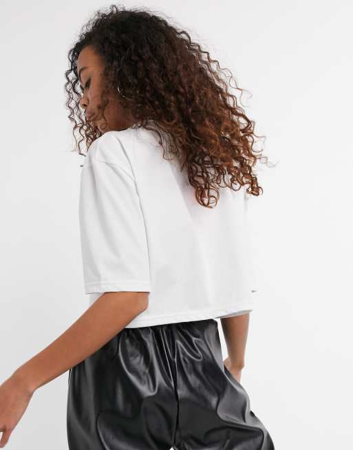 Juicy Couture - Cropped T-shirt i hvid med logo, 2 af 4