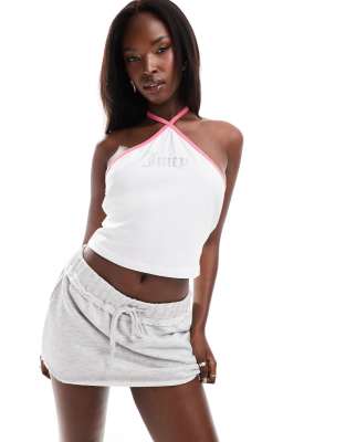 Shop Juicy Couture cross over logo halter neck top red Online – Trendy & Affordable Fashion