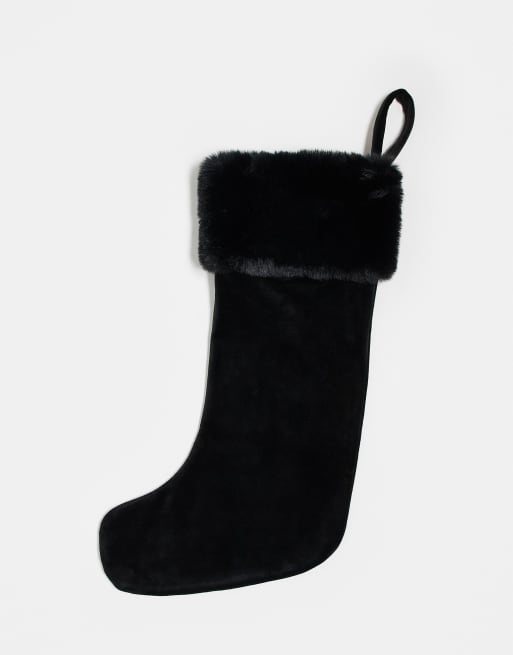 Juicy Couture – Czarna welurowa skarpeta świąteczna, 3 z 3