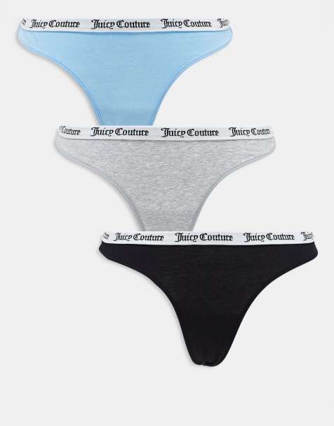 Juicy Couture Dana lingerie thong 3 pack in multi - view 1