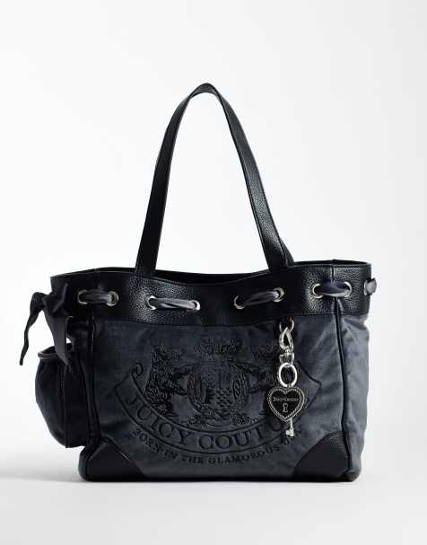Juicy Couture Daydreamer stor axelväska med dubbla handtag i grått - view 1