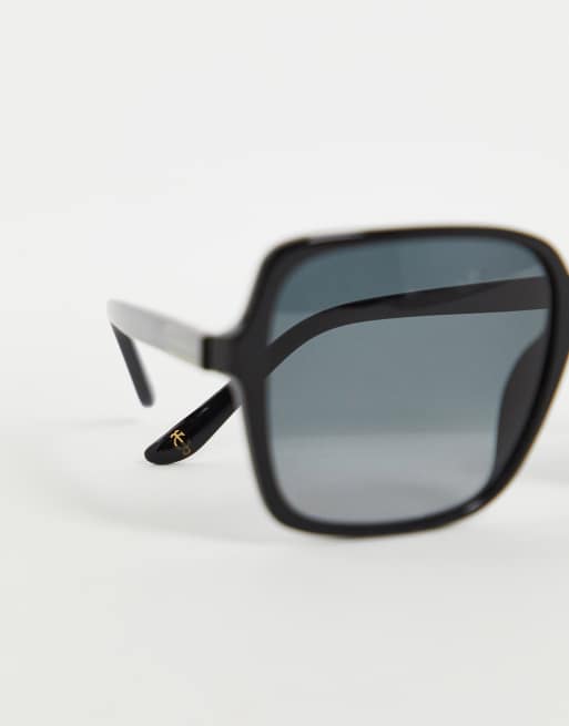 Juicy Couture – Eckige Oversize-Sonnenbrille in Schwarz, 4 von 4