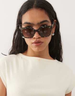 Juicy Couture - Eckige Sonnenbrille in Havana-Braun-Brown