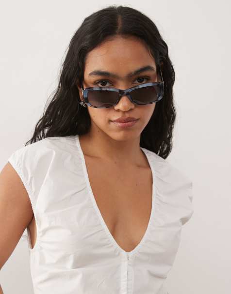 Juicy Couture – Eckige Sonnenbrille in Havanna-Grün und Schwarz - view 1