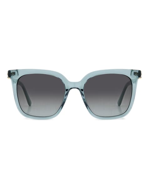 Juicy Couture – Eckige Sonnenbrille in Kristall-Petrol - view 1