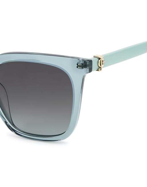 Juicy Couture – Eckige Sonnenbrille in Kristall-Petrol , 3 von 3