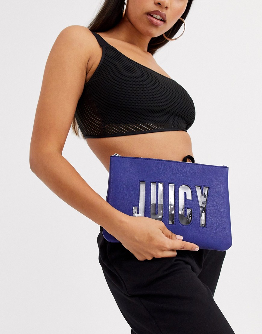Juicy Couture - Etui met logo-Blauw