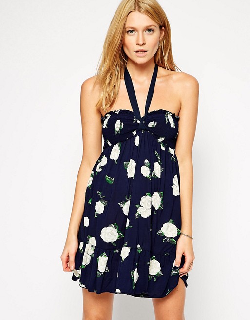 Juicy Couture Floral Bandeau Mini Beach Dress | ASOS