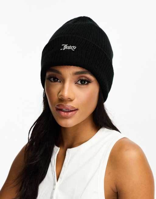 JUICY COUTURE★ Knitted hat JC259 Juicy Couture Beanie Toque Womens One Size Red Yes Oui Can
