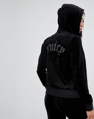 juicy couture cropped zip hoodie jacket