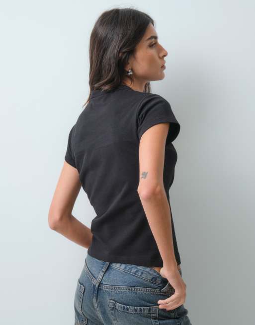 Juicy Couture Heiress Logo-Diamant-Hilton-T-Shirt in Schwarz, 2 von 5