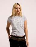[Juicy Couture] Juicy Couture Hilton baby tee in grey S grey